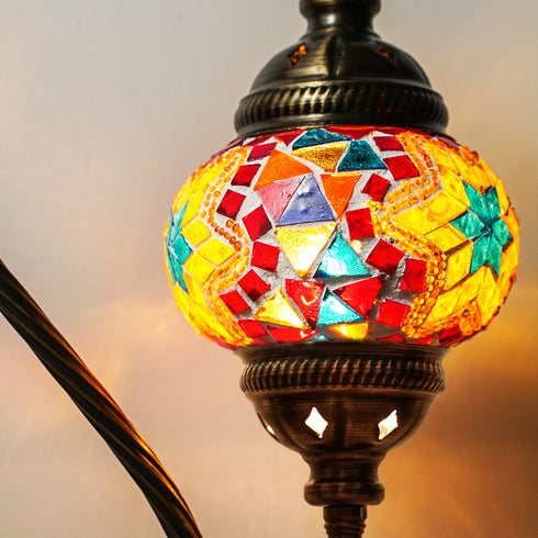 Edna Home - Tiffany Style Handmade Glass Mosaic Lamp